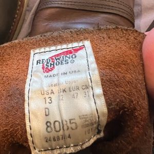 Used Red Wing Iron Rangers 8085 size 13D